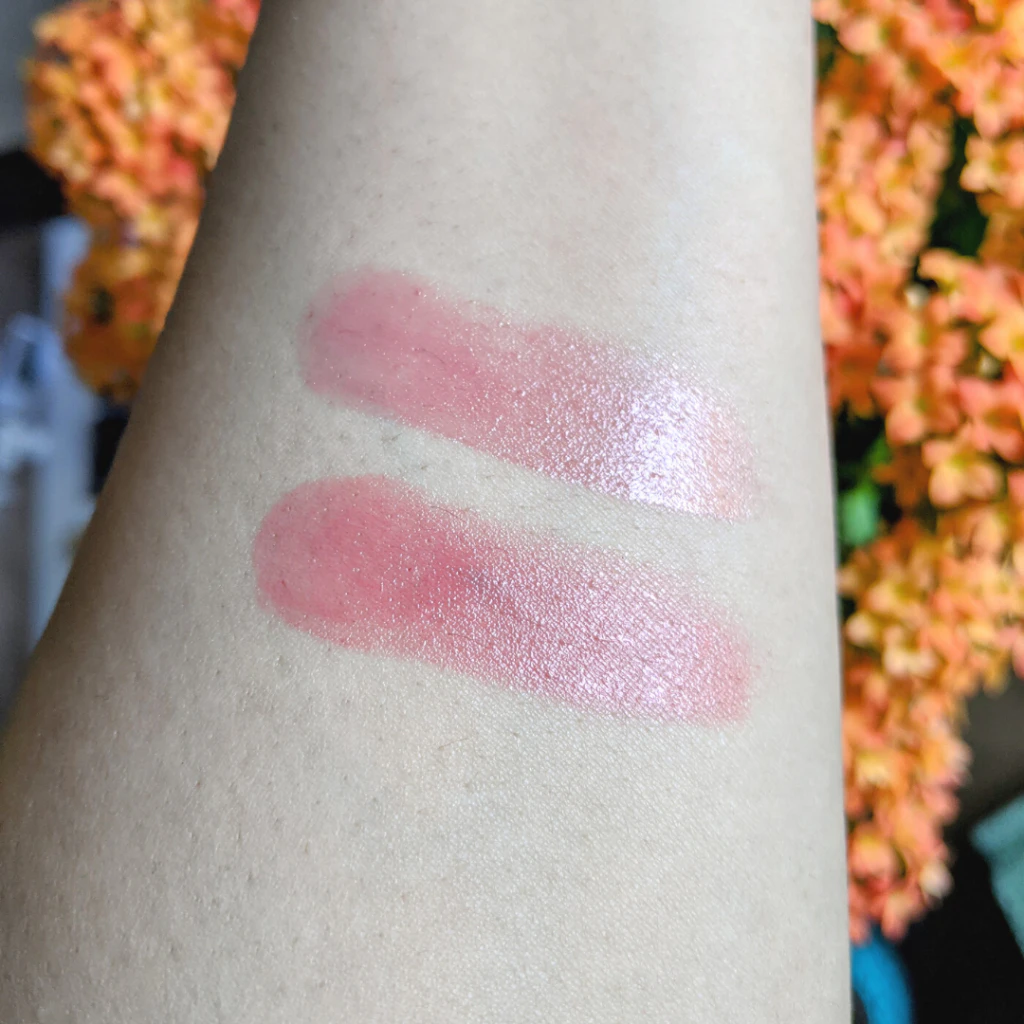 Swatches of Lip Products